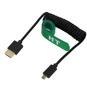 HangTon Micro HDMI - HDMI 8K 4K 60p �u���b�N �ґg�R�C�� 30cm �P�[�u�� Canon R8 R10 Sony A7C A7RIV FX30 S5 X-T4 Z50 �J���� ATOMOS Ninja V F5pr