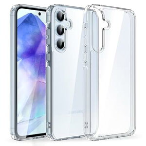 Galaxy A55 5G �P�[�X �N���A �ϏՌ� �ČRMIL�K�i�擾 �Ռ��z�� PC�w�� + TPU�o���p�[ ��w�\�� SC-53E �P�[�X SGS�F�� �X�g���b�v�z�[���t�� �M�����N�V�[ A55 ���� �ی�J�o�[ Crystal series