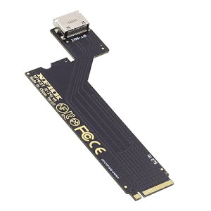 Xiwai PCI-E 4.0 4X NVMe M.2 M-Key to Oculink SFF-8612 SFF-8611 �z�X�g�A�_�v�^�[ 2024 ThinkBook 14+ AMD8845 SSD & �O���O���t�B�b�N�X�J�[�h�p
