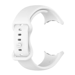 [SHEAWA] for Google Pixel Watch 3 45mm �o���h �x���g �����o���h �V���R�� �ւ��o���h �����x���g �X�g���b�v �A�N�Z�T���[ (�z���C�g S�T�C�Y)