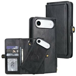 Pelanty for iPhone Air �P�[�X�蒠�^ for iPhoneAir 2in1�w�ʃJ�o�[ PU���U�[+TPU ������ ���p2way ���O�����R �g�уJ�o�[ ���z�^IC�J�[�h���[ ���D���ꏬ�K���� �X�^���h�@�\ �}�O�l�b�g ��|���X