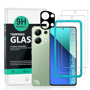 Ibywind �Ή� Xiaomi Redmi Note 13 4G �K���X�t�B���� 2 ���ی�t�B���� �K�C�h�g�t�� �����Y�J�o�[�i1���j�w�ʃV�[�g�i1���j ���菝�h�~�ϏՌ��d�x 9H�����K���X�t�B�����y���炩�Ȏ�G��z�y�C�A