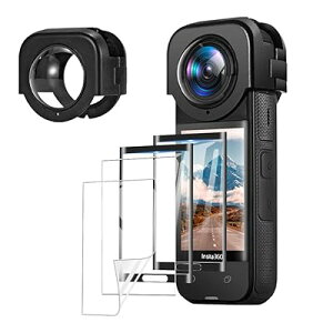 �y1+2+2�zFor Insta360 X4 ���w�����K���X �����Y�ی�J�o�[+�K���X��ʕی�t�B����2��+�t����ʕی�t�B����2�� YCJDP 9H�d�x ���w�K���X�ی�~���[ �����K���X �ی�t�B���� 3D�ȖʑΉ� �����ߗ� 