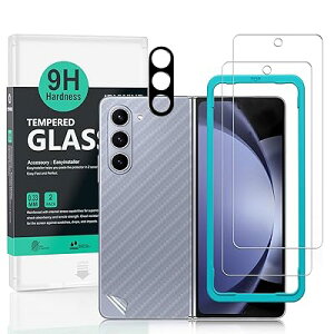 Ibywind �Ή� Samsung Galaxy Z Fold6 5G �K���X�t�B���� 2 ���ی�t�B���� �K�C�h�g�t�� �����Y�J�o�[�i1���j�w�ʃV�[�g�i1���j ���菝�h�~�ϏՌ��d�x 9H�����K���X�t�B�����y���炩�Ȏ�G��z�y�C�A