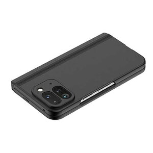 KOOLRIVER�EPixel 9 Pro Fold �P�[�X �ϏՌ� �J�o�[ �����K���X+�v���X�`�b�N �X�^���h�@�\ �O�ʋ����K���X �V���v�� �O�[�O�� �s�N�Z��9 �v�� �t�H�[���h(�u���b�N)