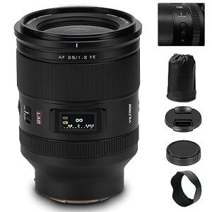 VILTROX 35mm F1.2 LAB FE �t���t���[�������Y�i�\�j�[ E�p�j�AAF 35mm f/1.2 FE �I�[�g�t�H�[�J�X�����Y�iSony E�}�E���g A7SIII A7III A7RIII A7IV A7RIV A9 A1 FX3 A
