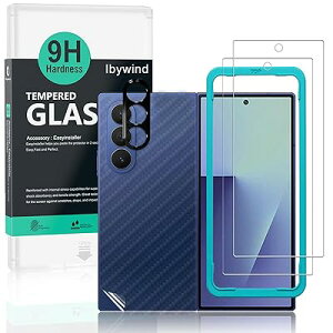 Ibywind �Ή� Samsung Galaxy Z Fold7 5G �K���X�t�B���� 2 ���ی�t�B���� �K�C�h�g�t�� �����Y�J�o�[�i1���j�w�ʃV�[�g�i1���j ���菝�h�~�ϏՌ��d�x 9H�����K���X�t�B�����y���炩�Ȏ�G��z�y�C�A