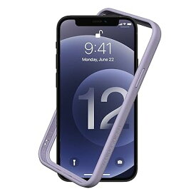 RhinoShield [iPhone 12 / 12 Pro] CrashGuard NXバンパーケース - 3.5mの落下衝撃からも保護 背面のないスタイリッシュデザイン - ラベンダー
