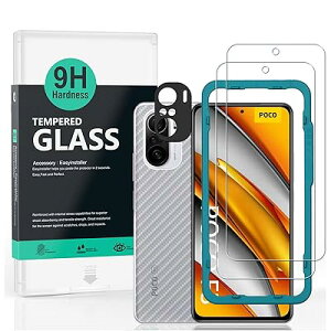 Ibywind �Ή� Xiaomi Poco F3/Redmi K40/K40 Pro �K���X�t�B���� 2 ���ی�t�B���� �K�C�h�g�t�� �����Y�J�o�[�i1���j�w�ʃV�[�g�i1���j ���菝�h�~�ϏՌ��d�x 9H�����K���X�t�B�����y���炩�Ȏ�G��z