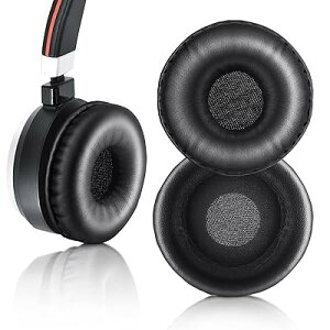 XBERSTAR For Jabra Evolve 20 20se 30 30II 40 65 65+�p�C���[�p�b�h �����p�C���[�N�b�V�����t�H�[���J�o�[ Jabra Evolve 20 30 40 65�w�b�h�t�H���Ή� (�u���b�N�C���[�p�b�h)