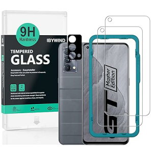 Ibywind �Ή� Realme GT Master Edition(5G) �K���X�t�B���� 2 ���ی�t�B���� �K�C�h�g�t�� �����Y�J�o�[�i1���j���菝�h�~�ϏՌ��d�x 9H�����K���X�t�B�����y���炩�Ȏ�G��z�y�C�A�[���z�y�w��F