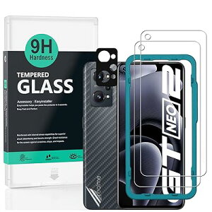 Ibywind �Ή� Realme GT Neo 3T/GT Neo 2/GT 2 5G�K���X�t�B���� 2 ���ی�t�B���� �K�C�h�g�t�� �����Y�J�o�[�i1���j�w�ʃV�[�g�i1���j ���菝�h�~�ϏՌ��d�x 9H�����K���X�t�B�����y���炩�Ȏ�G��z