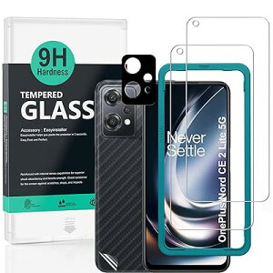 Ibywind �Ή� Oneplus Nord CE 2 Lite 5G �K���X�t�B���� 2 ���ی�t�B���� �K�C�h�g�t�� �����Y�J�o�[�i1���j�w�ʃV�[�g�i1���j ���菝�h�~�ϏՌ��d�x 9H�����K���X�t�B�����y���炩�Ȏ�G��z�y�C�A