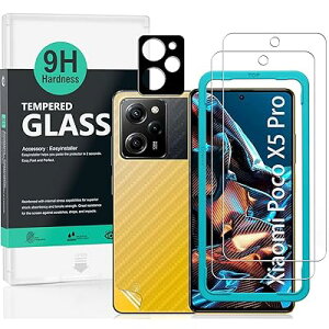 Ibywind �Ή� Xiaomi Poco X5 Pro 5G �K���X�t�B���� 2 ���ی�t�B���� �K�C�h�g�t�� �����Y�J�o�[�i1���j�w�ʃV�[�g�i1���j ���菝�h�~�ϏՌ��d�x 9H�����K���X�t�B�����y���炩�Ȏ�G��z�y�C�A�[