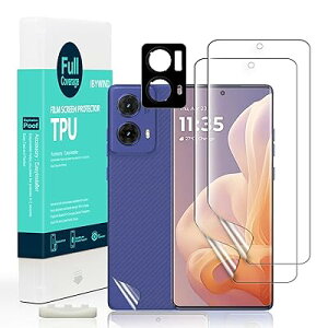 Ibywind �Ή� Motorola Moto G85 5G TPU�t�B���� 2 ���n�C�h���Q���t�B���� �K�C�h�g�t�� �����Y�J�o�[�i1���j �w�ʃV�[�g�i1���j �D��Ă���e�͐��Ə_�TPU�f�ޕی�V�[�g �y�S�ʋz���z�y�C�A�[��