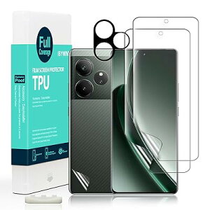 Ibywind �Ή� Realme GT 6 5G/GT 6T 5G TPU�t�B���� 2 ���n�C�h���Q���t�B���� �K�C�h�g�t�� �����Y�J�o�[�i1���j �w�ʃV�[�g�i1���j �D��Ă���e�͐��Ə_�TPU�f�ޕی�V�[�g �y�S�ʋz���z�y�C�A�[