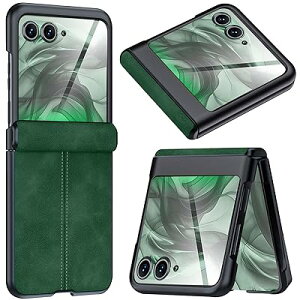 NINKI�K��Moto Razr 50 Ultra �P�[�X �t���t�B�����t�� ��G��ǂ� ���U�[�� PU�v �r�W�l�X �o���p�[ ���C�����X�[�d �C�菝�h�~ �w��h�~ �l�C ���g���[�� ���[�U�[50 �E���g�� �P�[�X (�O���[��)