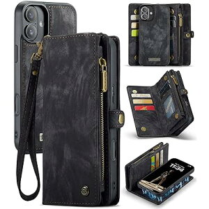 For 2024���f��iPhone 16 5G�P�[�X�������蒠�^iPhone 16�r�W�l�X��PU���U�[���C�����X�[�d��2 in 1�}�O�l�b�g�z���ԍڎ��O�����R�J�[�h���[/�t�@�X�i�[�݌v/���� �R�C�����[(���K��C���z���A