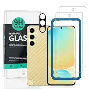 Ibywind �Ή� Samsung Galaxy S24 FE 5G �K���X�t�B���� 2 ���ی�t�B���� �K�C�h�g�t�� �����Y�J�o�[�i1���j�w�ʃV�[�g�i1���j ���菝�h�~�ϏՌ��d�x 9H�����K���X�t�B�����y���炩�Ȏ�G��z�y�C�A