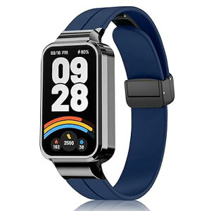 [RoSoki] �o���h Xiaomi Smart Band 9 Active/Xiaomi Redmi Smart Band 3 �Ή� �o���h �V���R���� �}�O�l�b�g�t�� �X�|�[�c�o���h �X�g���b�v �ւ��o���h �����x���g �_�炩�� �o���hXiao