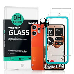 Ibywind �Ή� Nothing CMF Phone 2 Pro 5G �K���X�t�B���� 2 ���ی�t�B���� �K�C�h�g�t�� �����Y�J�o�[�i1���j���菝�h�~�ϏՌ��d�x 9H�����K���X�t�B�����y���炩�Ȏ�G��z�y�C�A�[���z�y�w��F��