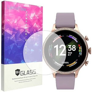 Lamshaw for Fossil Gen 6 �ی�t�B����, 9H �K���X�t�B���� �J�o�[ �Ή� Fossil Gen 6 42mm / 44mm Smartwatch 2021 �X�}�[�g�E�H�b�` (42mm case women -3 ��)