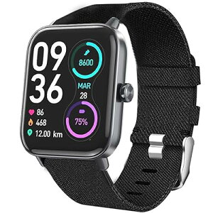 [Lamshaw] �o���h �Ή� Amazfit Bip 5, �i�C�����o���h���� �_�炩 �x���g �Ή� Amazfit Bip 5 �X�}�[�g�E�H�b�` (�u���b�N)