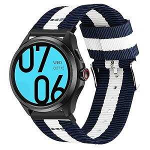 [Lamshaw] for Ticwatch Pro Atlas �X�}�[�g�E�H�b�`�����o���h, 24mm�i�C���� �X�g���C�v�� �����o���h �_�炩 �x���g �Ή� Ticwatch Pro 5,TicWatch Atlas�X�}�[�g�E�H�b�`�p (�u���[�E