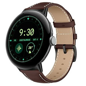 [LanQii] ���U�[�o���h �p�� Google Pixel Watch 3 45mm �Ή� �o���h PU���U�[�f�� �x���g �\�t�g �_� �r�W�l�X�� �����x���g �v���X�g���b�v �p�� Google Pixel Watch 3 45mm ���b�h�u