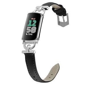 [LanQii] ���U�[�o���h �p�� Fitbit charge 6/ �p�� Fitbit charge 5 �Ή� �o���h ���U�[�f�� �x���g �\�t�g �_�炩�� ���킢�� �r�W�l�X�� �����x���g ���f�B�[�X �v���X�g���b�v �p�� Fitbit cha