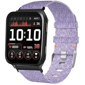 Lamsaw for Garmin Venu X1 �X�}�[�g�E�H�b�` �o���h, 20mm �X�}�[�g�E�H�b�`�����o���h, �i�C���� �����o���h �_�炩 �x���g �Ή� Garmin Venu X1 �X�}�[�g�E�H�b�`�o���h (�p�[�v��, 24mm)