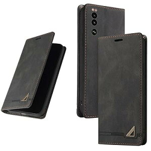 UnivoColors Sony Xperia 5 III (SO-53B/SOG05) �蒠�^�P�[�X �������� �X�^���h�@�\ �J�[�h���[ �}�O�l�b�g�� TPU�\�t�g�J�o�[ �S�ʕی� �J�����ی� �Ռ��z�� RFID�u���b�L���O ������� �J�o�[(�u��