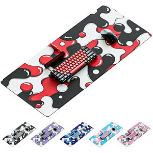 Kraken �L�[�{�[�h DRIP Edition XXL ���b�h�A�u���b�N & �z���C�g & �Q�[�~���O�}�E�X�p�b�h - �v���̐E�l�}�E�X�p�b�h - ���b�h�Q�[�~���O�f�X�N�}�b�g - 36 �C���` x 16 �C���`�A���� 36 �C���`�̊g