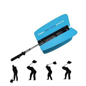 Vukayo パワースイングトレーナー ゴルフ練習スイング器具 ゴルフ素振り ゴルフスイング練習機 ゴルフスイング練習器具 【プロコーチ推奨】 飛距離アップ 4枚の羽根付き 空気抵抗 インパクトゾーン 組み立て式 スイング練習スティック FLS-04