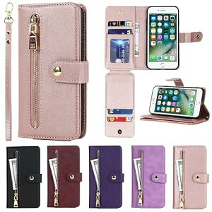 Eastwave �A�C�t�H�� for iPhone SE 2022 / SE 2020 �P�[�X �蒠�^ for iPhone 8 7 �J�o�[ �蒠 case �v���U�[ �_�炩��TPU ���z�^ �J�[�h���[ ���K�� �� �X�^���h�@�\ �}�O�l�b�g�o�b�N���t