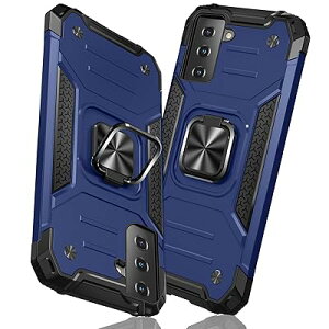 TMUJWS Samsung Galaxy S21 �p�̃P�[�X �����O �Ռ��z�� �ϏՌ� TPU+PC�o���p�[ ��d�\�� �ČRMIL�K�i �S�ʕی�P�[�X ����h�~ �ԍڃz���_�[�Ή� �C�菝�h�~ ����~�� �y�� ���^ �T���X�� �M�����N�V