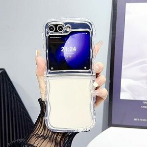 QLTYPRI �Ή� Galaxy Z Flip7 �P�[�X �N���A Samsung �M�����N�V�[ Z Flip7 / SC-55F �p TPU �J�o�[ �E�F�[�u ������� �؍� ���� ���� ���^ �y�� �ϏՌ� ����~�� �X�}�z�P�[�X ���C�����X�[�d