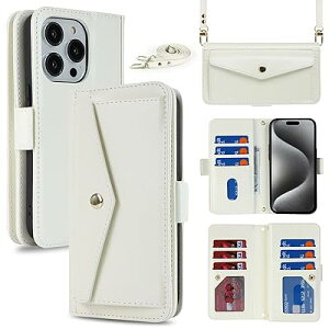 Eastwave for iPhone 15 Pro Max �P�[�X �V�����_�[ �N���X�{�f�B�A�C�t�H�� 15promax ���ߋ� ������ ��|�� �΂ߊ|�� �J�[�h�P�[�X 15 Pro Max for iPhone �蒠�^ Case ���z�^ �J�[�h��