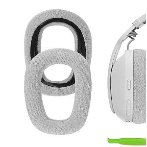 Geekria �C���[�p�b�h Comfort �݊��� �p�b�h ���W�N�[�� Logitech Zone Vibe 100/125, G435 Lightspeed Wireless �w�b�h�z���ɑΉ� �p�b�h �C���[/�C���[�J�b�v ���b�V���t�@�u���b�N