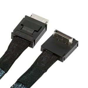 NFHK �_�E���A���O�� 90�x OcuLink PCIe 4.0 PCI-Express SFF-8611 4i to SFF-8611 �f�[�^�A�N�e�B�u�P�[�u�� eGPU SSD 80cm�p