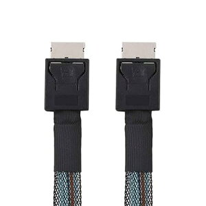 xiwai �X�g���[�g�^�C�v�R�l�N�^ OcuLink PCI-Express SFF-8611 4i �I�X - PCIe SFF-8611 �I�X �f�[�^�A�N�e�B�u�P�[�u�� �O��eGPU SSD�p�A50cm, �u���b�N, SF-014-BK-XY