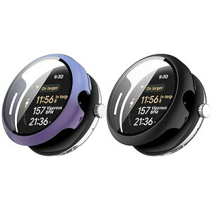 [RuenTech]�Ή�Google Pixel Watch 3 41mm 45mm�P�[�X�A�X�N���b�`�h�~�����^�k�[�hPC�P�[�X�{HD�A���`�u���X�g�K���X�t�B������̌^�ی�J�o�[ �O�[�O�� �s�N�Z�� �E�H�b�` 3�ɓK���Ă��܂� �ی�J�o