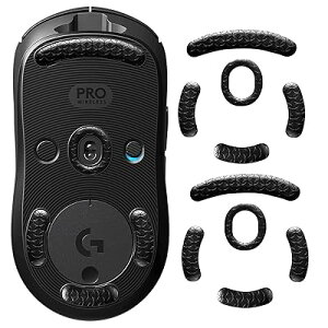 IMMOENUC - �}�E�X�\�[�� Logicool G Pro 2 Lightspeed/G Pro Wireless �Ή� 2���Z�b�g�A���ϋv���A�ᖀ�C�A����Ȗ�l�݌v�A���^�A�}�E�X�r�������p�A���萫�\����(�u���b�N)