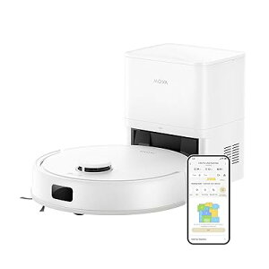 MOVA E20 Plus ���{�b�g�|���@ �R���p�N�g ���@���Ή� ���͋z�� 5000Pa 90���Ԏ����S�~���W LDS���[�U�[�i�r AI���ꎩ�����m ���ʒ����\ �i�����z�� ��Q����� �É� �����x�}�b�s���O �A�v����