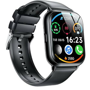 �X�}�[�g�E�H�b�`�y2024�V�^�E���\�ŋ����f���zBluetooth�ʘb�@�\ 1.85�C���`HD���� SMS/Line�ʒm �y�� �X�}�[�g�E�H�b�` iPhone�Ή�&�A���h���C�h�Ή� ���y�Đ� �����ʌv ���@�\�X�}�[�g�E�H�b�` 