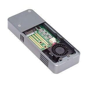 Xiwai 40Gbps USB4 Type-C - PCI-E 4.0 X4 NVMe �A���~�j�E�� M.2 �G���N���[�W�� NGFF M-�L�[�A��p�t�@���t���A�����h�~SSD�P�[�X USB-C 20Gbps ASM2464�`�b�v�Z�b�g�B