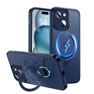 Magic John �Ή���phone15�p�P�[�X �B�����[�X�^���h 360°��] �Ή�iPhone15�p�P�[�X ������ �ϏՌ� TPU�� �u���[