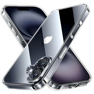 NIMASO iPhone 16 Plus �p �P�[�X �N���A ���ϖh�~ �ϏՌ� �ČRMIL�K�i SGS�F�� PC�w�� ��Phone 16 Plus �Ή� �����h�~ �����^ �y�� ���C�����X�[�d�Ή� �X�g���b�v�z�[���t�� �A�C�t�H�� 16 �v���X