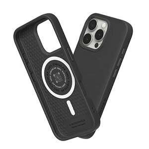 RHINOSHIELD [iPhone 16 Pro Max] SolidSuit �P�[�X MagSafe�Ή� �Ϗ�? �ČRMIL�K�i �Ռ��z�� �� �w�� �h�~ ���^ �y�� SGS�F�� - �u���b�N
