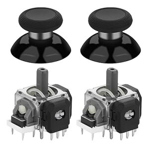 Iesooy for GuliKit Anti-Drift TMR �d���X�e�B�b�N���C���L�b�g P5 Dual-sense�AXbox�V���[�Y�AP4 Dual-shock�ASwitch Pro�R���g���[���[�p - �u���b�N (P5 Dual-sense